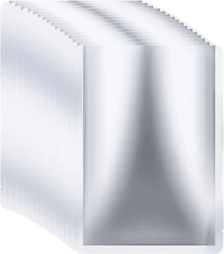 Miniatura 9 de 100 bolsas de Mylar pequeñas de 5 x 7 pulgadas, bolsas de Mylar de 5 mil para almacenamiento de alimentos, granos de café, alimentos secos, bolsa
