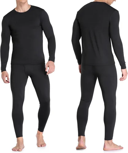 Miniatura 2 de WEERTI Ropa interior térmica para hombre, capa base de tela polar con forro polar