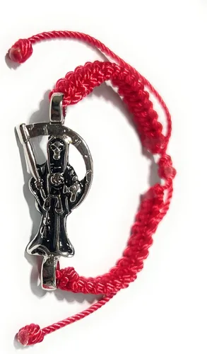 Miniatura 2 de Pulsera de hilo rojo Pulsera Roja de hilo de la Santa Muerte