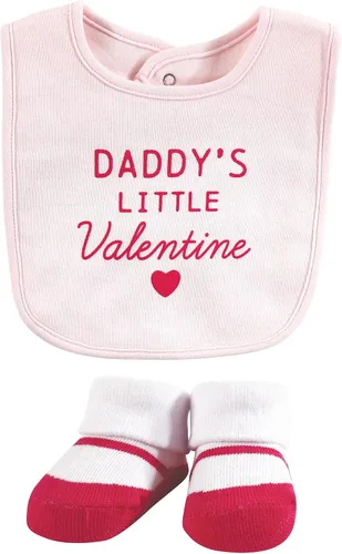 Miniatura 142 de Hudson Baby Conjunto de babero y calcetines unisex de algodón para bebé
