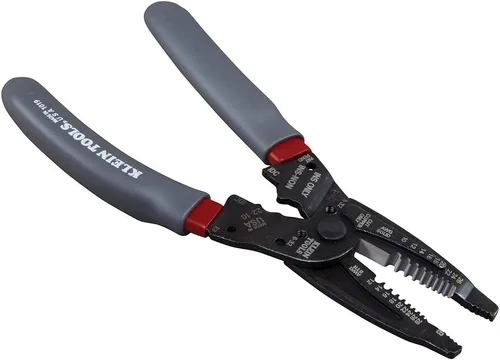 Miniatura 3 de Klein Tools 1019 Klein Kurve - Pelacables, crimpador/cortador, fabricado en Estados Unidos, herramienta de corte/crimpado/pelado para conectores B e