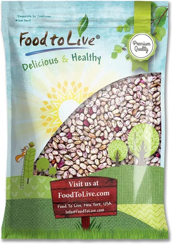 Miniatura 5 de Food to Live Frijoles de arándano, 25 libras – Frijoles Borlotti secos, germinables, veganos, kosher, a granel. Buena fuente de folato, fibra
