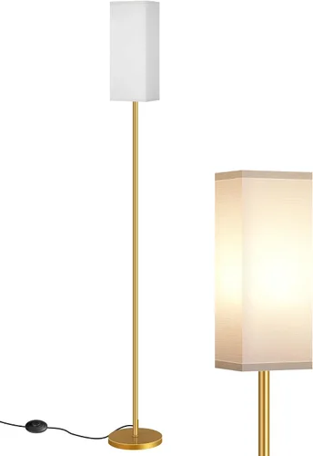 Miniatura 27 de Juego de 2 lámparas de pie para sala de estar, modernas lámparas de pie altas con interruptores de pie, bombilla no incluida, 64.6'', para sala