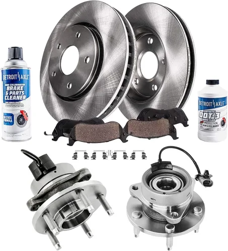 Miniatura 102 de Detroit Axle - Kit de nudillos de dirección delantera izquierda para Ford Edge Lincoln MKX 07-10, cojinete de rueda del lado del conductor, nudillo