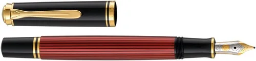 Miniatura 4 de Pelikan Pluma estilográfica M400 B Premium Plume negro/rojo