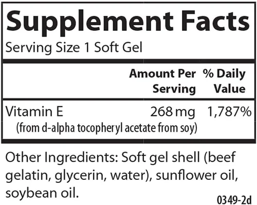 Miniatura 4 de Carlson - E-Gems 400 UI (268 mg), vitamina E de origen natural, bienestar óptimo, 140 geles blandos