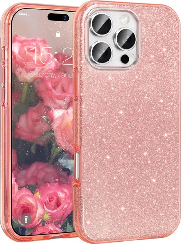 Miniatura 59 de MATEPROX - Funda compatible con iPhone Air de 6.5' [2025], carcasa protectora de 3 capas con purpurina brillante y tendencia, anti-arañazos y a