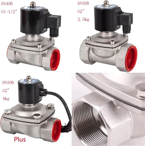 Miniatura 5 de DN15 To 50,Normally Closed Solenoid Valve AC 110V 220V 380V 24V,DC 12V 24V 1Pcs(1/2inch,DC 12V_120 CELSIUS)