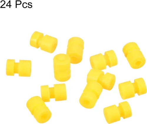 Miniatura 3 de MECCANIXITY Bolas de goma antivibración RC para control remoto F4 F7 controlador de vuelo M2x6.0.236 in bolas de absorción de impactos (amarillo)