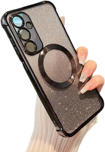 Miniatura 41 de ZTOFERA Funda magnética para Samsung Galaxy S22 Ultra 5G con gradiente de purpurina, [Compatible con MagSafe] Funda de lujo con chapado de purpurina