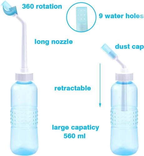 Miniatura 4 de Pulverizador de bidé portátil - Botella de bidé grande 560 ML
