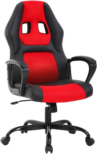 Miniatura 8 de BestOffice - Silla de oficina para escritorio de juegos, silla de juegos de carreras, con respaldo alto, para computadora, giratoria, silla