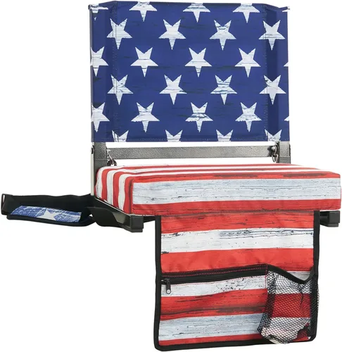 Miniatura 19 de SPORT BEATS Stadium Seats with Back Support Bleacher Chairs with Back and Cushion Thick Padded Bleacher Seats Includes Shoulder Strap