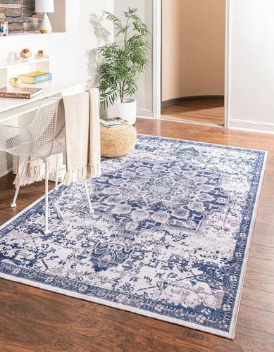 Miniatura 28 de Unique Loom Renaissance Collection - Alfombra rectangular de 2 x 3 pies 1 pulgada, color azul y verde