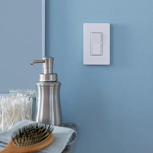 Miniatura 6 de Lutron Claro - Placa de pared de 1 banda (paquete de 6) CW-1-AL-6 almendra