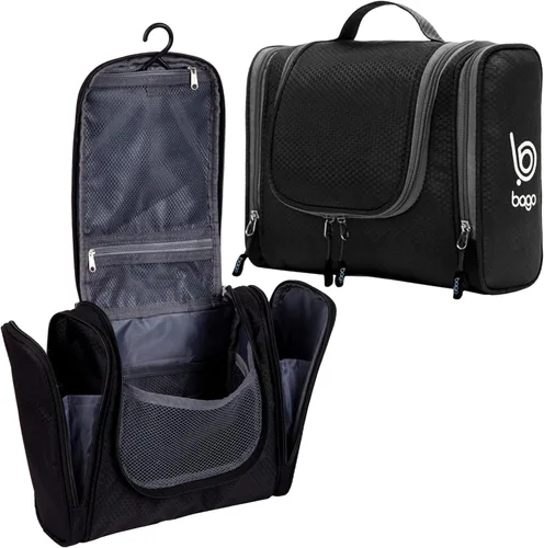 Miniatura 25 de Bolsa de Aseo de Viaje Bago Bolsa de Aseo Impermeable Colgante Bolsa de Aseo Grande para Baño y Viaje Organizador de Bolsa de Artículos de Tocador