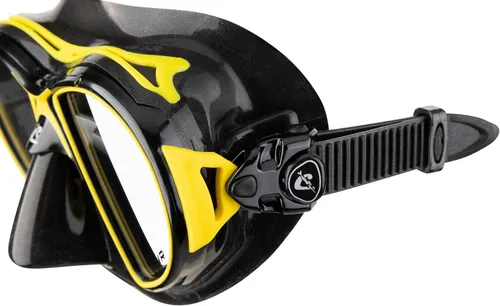 Miniatura 4 de Cressi Máscaras de buceo con lentes de lágrima inclinadas para una mayor visibilidad hacia abajo, evolución del aire y los ojos: fabricadas