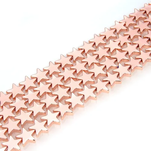 Miniatura 12 de Cuentas sueltas de corazón de cuarzo de cristal genuino para aretes de madera de cristal de perla, pulsera, collar, tobillera colgante, llavero