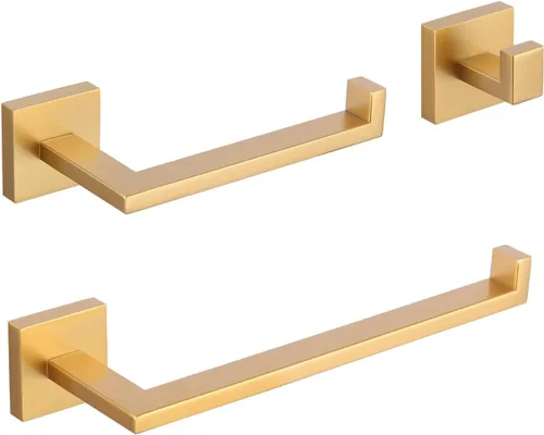 Miniatura 11 de GERZWY Juego de accesorios de baño SUS304 de acero inoxidable para ducha de baño de 3 piezas