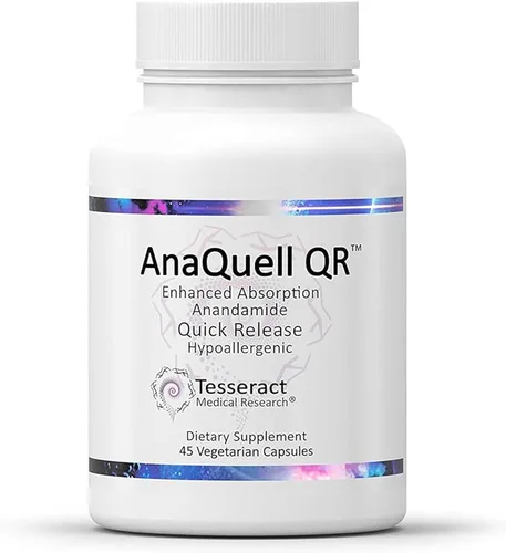 Tesseract Medical Research AnaQuell QR, suplemento para aliviar el estrés y el estado de ánimo, liberación rápida L citrulina y anandamida, ayuda a