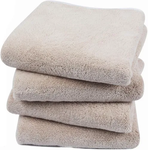Miniatura 26 de KinHwa Toallas de mano de microfibra para baño, toallas faciales suaves y absorbentes, toallas de mano grises para baño, paños de lavado para spa