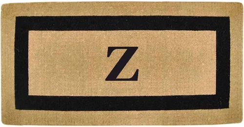 Miniatura 57 de Tapete de fibra de coco natural, para puerta de entrada, rectangular, resistente, para patio, atrapador de suciedad antideslizante, decoración