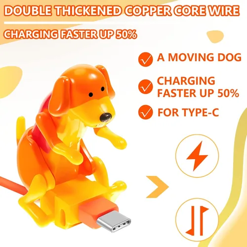 Miniatura 3 de Frienda - 2 piezas de cable de carga para perros, regalos de temporada de graduación, cable USB para mascotas con transmisión de datos