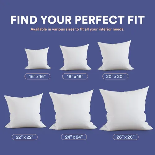 Miniatura 7 de Continental Bedding Relleno de almohada de plumón y plumas, soporte medio 25/75, almohada decorativa para sofá, funda de algodón de alta calidad, 16