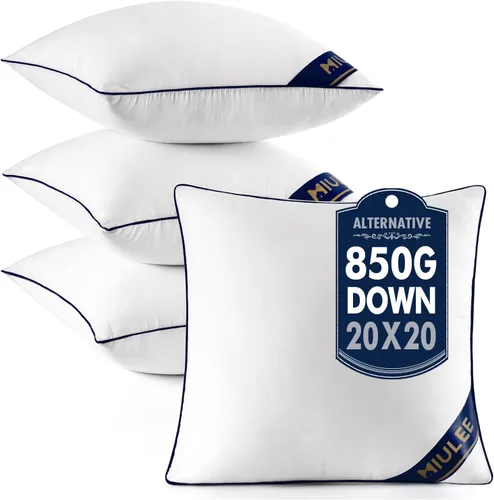 Miniatura 18 de MIULEE - Inserto de almohada de 14 x 36 pulgadas, almohada decorativa lumbar rellena de alternativa a plumón, inserto de relleno de almohada premium