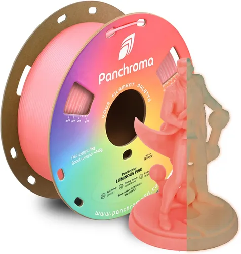 Miniatura 56 de Panchroma - Filamento de impresión 3D de ácido poliláctico (PLA) en degradado de Halloween, naranja, amarillo y magenta, 0.069 in, carrete de 2.2