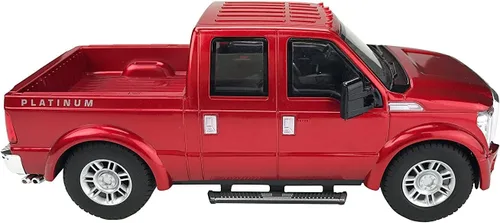 Miniatura 3 de Liberty Imports RC F-350 Super Duty Camión Pickup de Juguete, Con Licencia Oficial de Función Completa R/C Radio Control Remoto Carro Vehículo Rojo