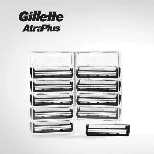 Miniatura 6 de Gillette AltraPlus - Recambios de cuchilla de afeitar para hombre, 10 unidades, tira suave Lubra para suavidad y comodidad