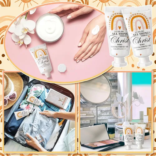 Miniatura 2 de Paquete de 50 lociones cristianas para manos, regalos a granel para mujeres, regalos para el Día de la Madre, mini loción de mano de viaje