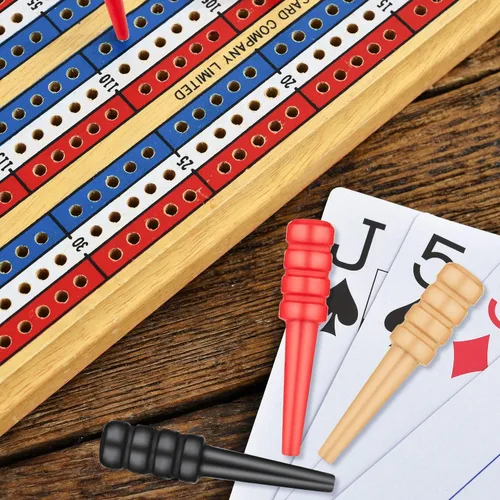 Miniatura 5 de Mudder 24 clavijas de madera para cunas de madera, para tablero de cuna, caben 1/8 agujeros con bolsa de almacenamiento para juegos de mesa