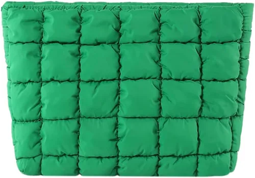 Miniatura 9 de Bolsa de Maquillaje Acolchada Inflada Bolsas de Cosméticos de Viaje Lindo Puffer Sólido Organizador de Artículos de Tocador Bolsa de Almacenamiento