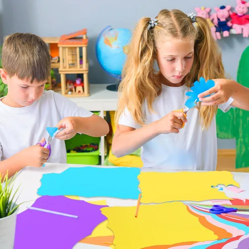 Miniatura 6 de 40 hojas de cartulina de papel kraft de colores de 8.5 x 11 pulgadas, 10 colores surtidos, tarjetas de felicitación de papel grueso para menús