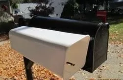 Miniatura 3 de Tubo de periódico para buzón - Soporte de periódico de plástico blanco estándar - Tubo de periódico para buzón