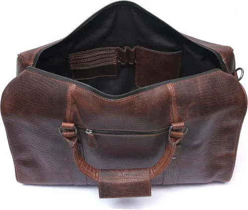 Miniatura 3 de Bolsa de viaje de cuero Bolsa deportiva para gimnasio, bolsa de mano para equipaje de avión, regalo para el día del padre por Aaron Leather Goods