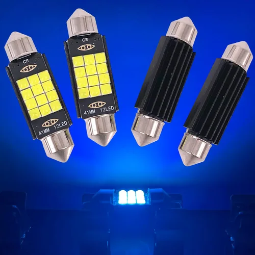 Miniatura 26 de SOCAL-LED - Bombilla LED de 0.157 x 1.220 in de Canbus Super Bright 3030 Chipset para interior de coche, luz de cúpula DE3175, luz de mapa, azul