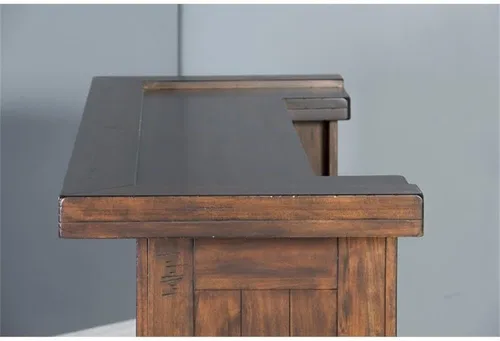 Miniatura 9 de Pemberly Row Unidad de Bar Independiente de Madera Estilo Granja de 78", Estante para Copas de Vino, Gabinetes de Almacenamiento, para Cocina