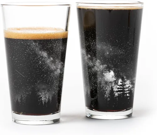 Miniatura 16 de Vasos de Pinta de Black Lantern – Vasos de Cerveza para Entusiastas de la Cerveza Artesanal - Juego de Dos Vasos de 16 oz. - Vasos de Cóctel