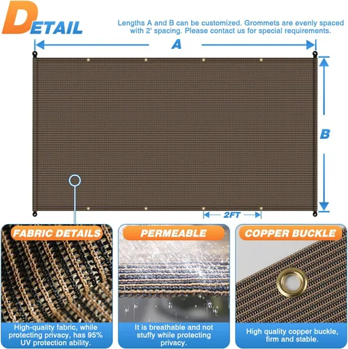 Miniatura 4 de TANG Toldo de Repuesto Cubierta de Sombra para Pérgola de 9'x12', Toldo para Patio y Terraza, Parasol Universal, Tela de Sombra con Ojales