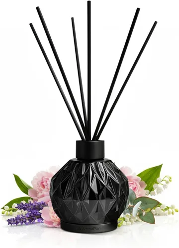 Miniatura 11 de AromaPlan Difusor de varillas de lujo, acogedor difusor de aroma de cachemira (8.5 onzas líquidas, 8.5 fl oz), juego de difusores de junco, incluye