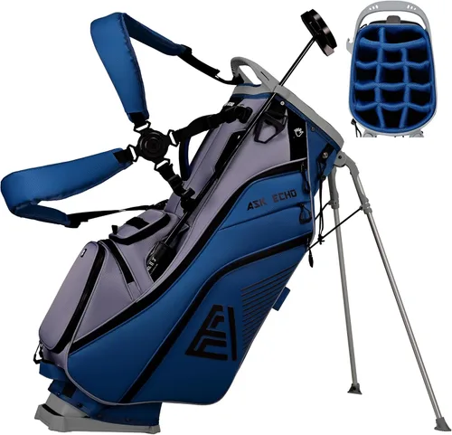 Miniatura 12 de ASK ECHO Golf ST-14 Bolsa híbrida con divisores de longitud completa de 14 vías y clip de putter rápido