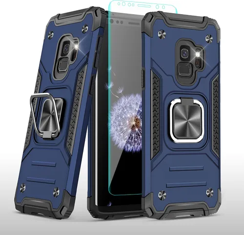 Miniatura 77 de YmhxcY Funda para Galaxy Note 8, funda para Galaxy Note 8 con protector de pantalla curvado 3D, fundas de grado armadura con soporte giratorio