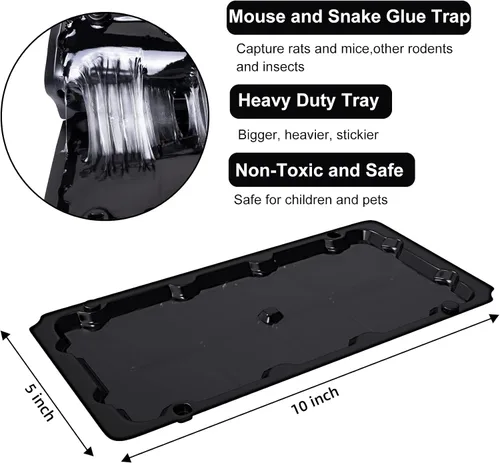 Miniatura 3 de 8 paquetes de trampas adhesivas para ratones y ratas para interiores, trampas para ratones con sabor a maní y feromonas para interiores