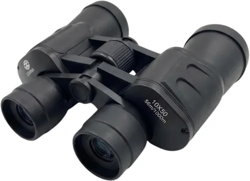 Miniatura 7 de Prismáticos profesionales de alta potencia de aumento de 10 x 50 para adultos, visión HD con lente objetivo de 1.969 in, prisma K9, diseño duradero