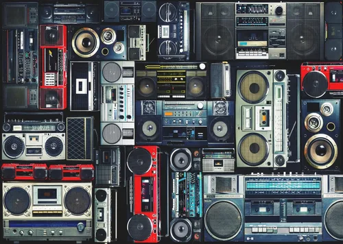 Miniatura 2 de BELECO Fondo de pantalla retro para pared de los años 80, 5 x 3 pies, estilo vintage de los años 70, regreso a los años 80, 90, fiesta, música, DJ