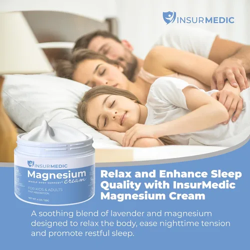 Miniatura 2 de Crema de magnesio para neuropatía – Calambres musculares nerviosos Dolor corporal y apoyo a la hora de acostarse – Loción tópica nocturna