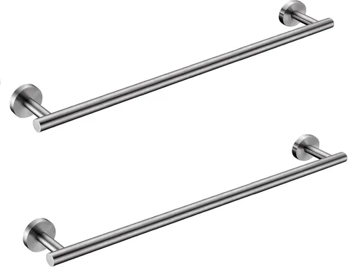 Miniatura 23 de SEIDO Toallero de acero inoxidable 304 para pared de baño, longitud útil de 9.6 pulgadas, barra de toalla de mano dorada cepillada, barra de toalla